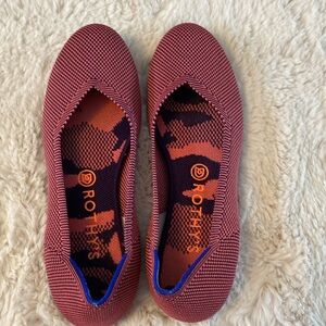 ROTHY’S Rose Double Stitch Round Toe Flats size 9 *retired color*